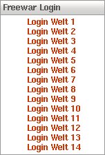 Welten-Login-Auswahl